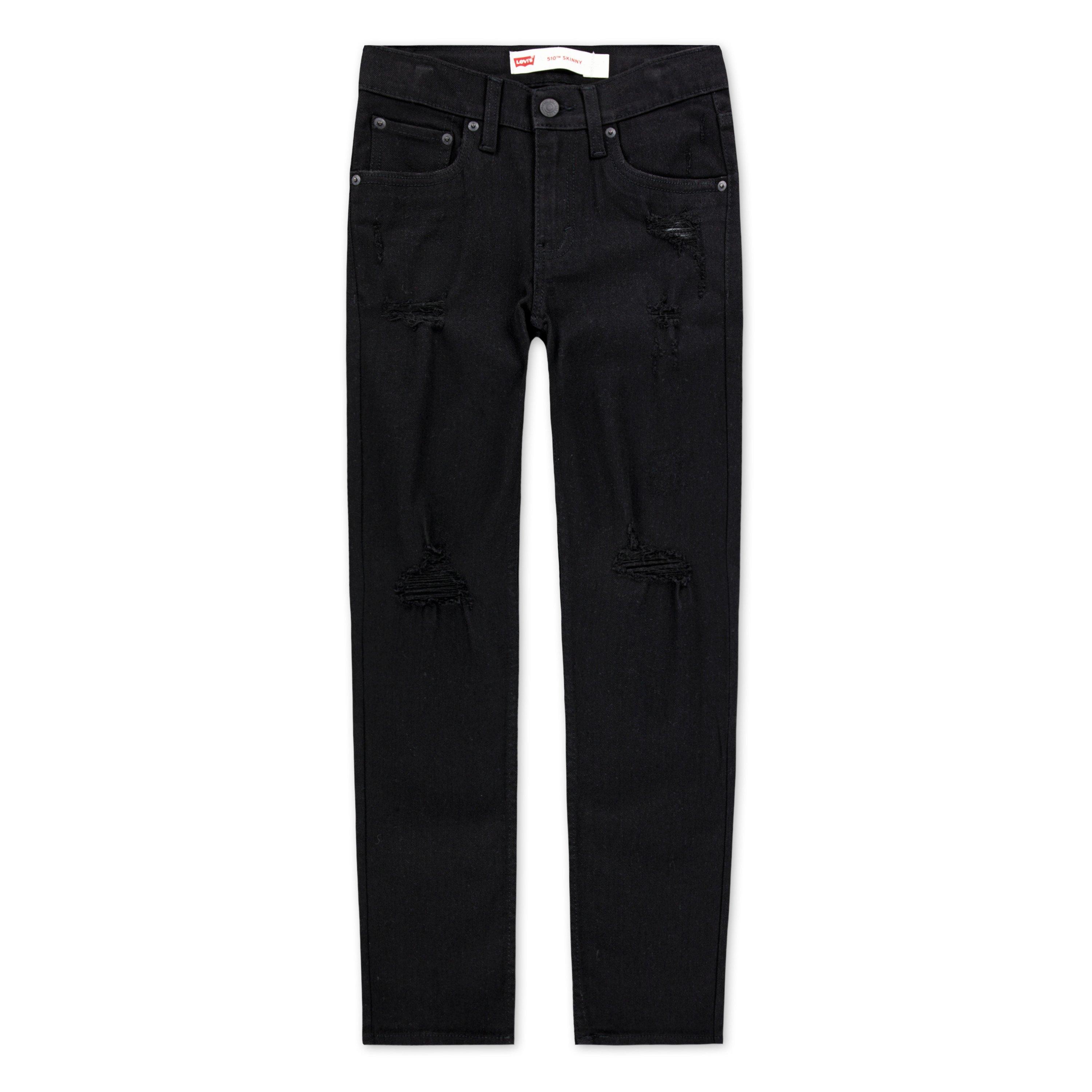 Levi's Big Boys' 510 Skinny Fit Black Wash Denim Jeans - BLACK